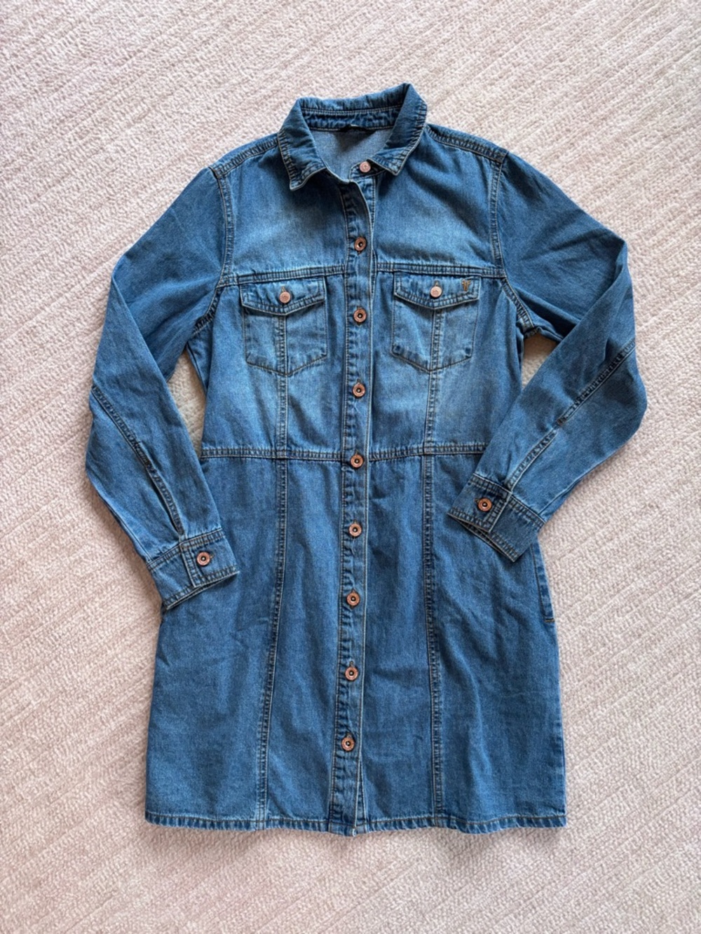 Frye Blue Denim Women’s Dress Coachella Festival Western Dress Small NWT